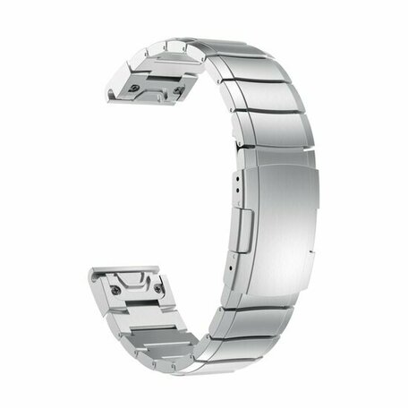 Stainless steel schakelband - Zilver - Garmin Forerunner 745 / 935 / 945 / 955 / 965