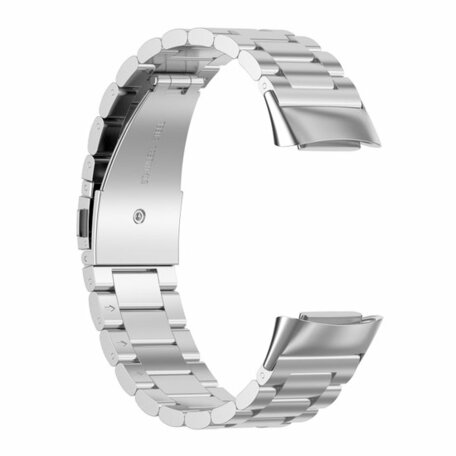 Metalen bandje - Zilver - Geschikt voor FitBit Charge 5