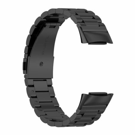 Metalen bandje - Zwart - Geschikt voor FitBit Charge 5