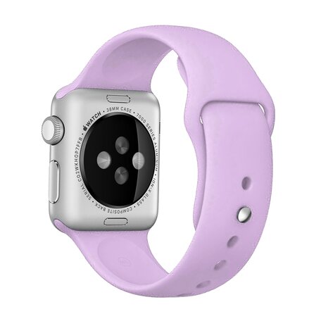 Rubberen sportbandje - Paars - Geschikt voor Apple Watch 42mm / 44mm / 45mm / 49mm