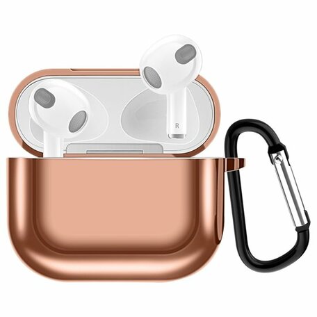 AirPods 3 hoesje - TPU - Electroplating series - Rosé goud