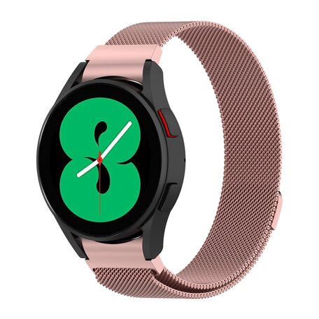 Samsung Galaxy Watch 5 Pro - 45mm - Milanese bandje (ronde connector) - Rosé goud