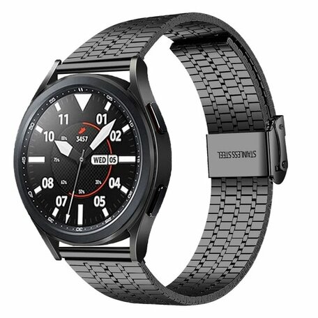 Stalen bandje - Zwart - Samsung Galaxy Watch - 42mm