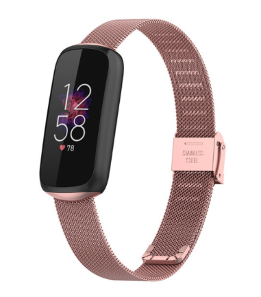 Fitbit Luxe - Milanese bandje met klemsluiting - Rosé goud