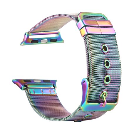 Milanese met gesp bandje - Multicolor - Geschikt voor Apple Watch 38mm / 40mm / 41mm