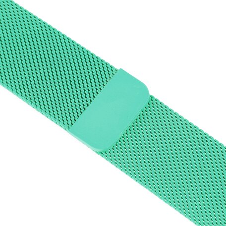 Milanese RVS bandje - Mint groen - Geschikt voor Apple Watch 38mm / 40mm / 41mm