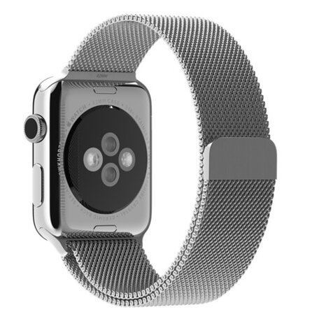 Milanese RVS bandje - Zilver - Geschikt voor Apple Watch 38mm / 40mm / 41mm