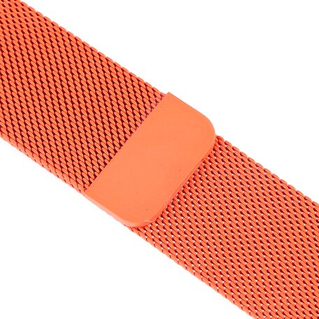 Milanese RVS bandje - Oranje - Geschikt voor Apple Watch 42mm / 44mm / 45mm / 49mm