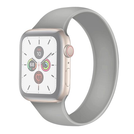 Solo Loop Link serie bandje - Maat: M - Grijs - Geschikt voor Apple Watch 38mm / 40mm / 41mm