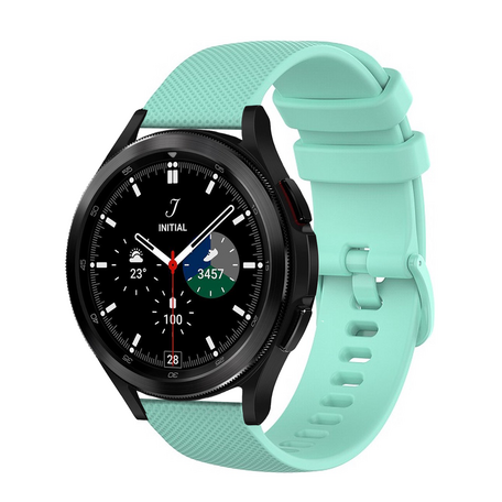 Sportband met motief - Turquoise - Samsung Galaxy Watch 4 Classic - 42mm & 46mm