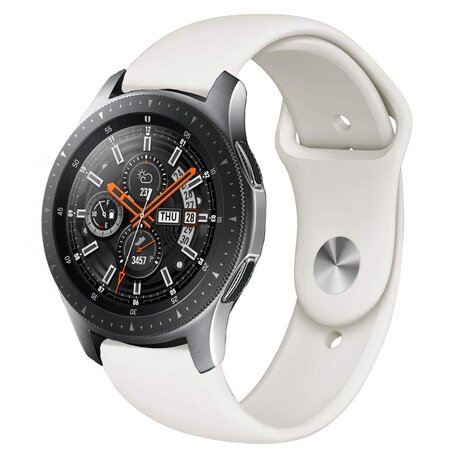 Rubberen sportband - Roomwit - Samsung Galaxy Watch 3 - 45mm