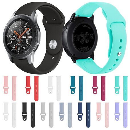 Rubberen sportband - Roomwit - Samsung Galaxy Watch 3 - 45mm