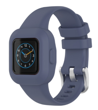 Siliconen one color bandje - Blauwgrijs - Garmin Vivofit Junior 3