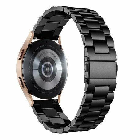 Stalen schakelband - Zwart - Samsung Galaxy Watch 5 (Pro) - 40mm / 44mm / 45mm