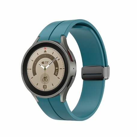 D-buckle sportbandje - Blauwgroen - Samsung Galaxy Watch 5 (Pro) - 40mm / 44mm / 45mm