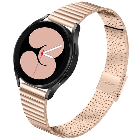 Stalen RVS bandje - Champagne goud - Samsung Galaxy Watch 5 (Pro) - 40mm / 44mm / 45mm