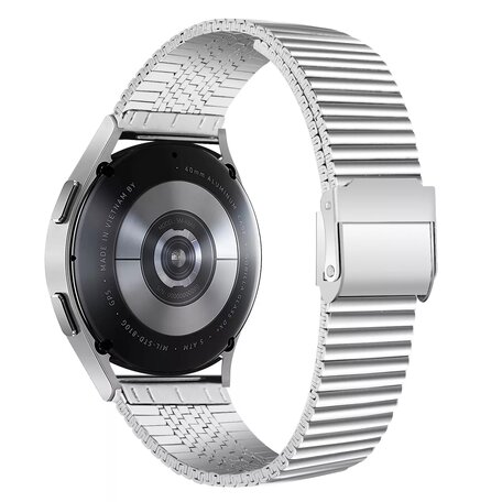 Stalen RVS bandje - Zilver - Samsung Galaxy Watch 5 (Pro) - 40mm / 44mm / 45mm