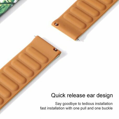 Siliconen Loop bandje - Khaki - Samsung Galaxy Watch 5 (Pro) - 40mm / 44mm / 45mm