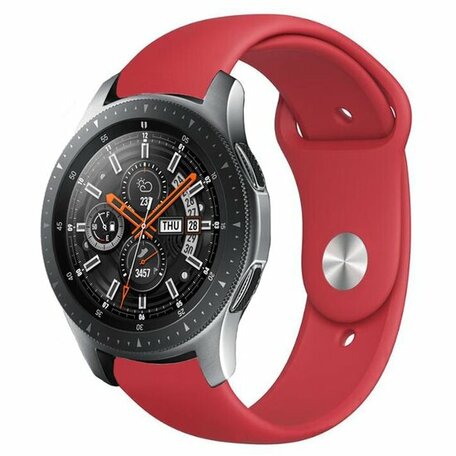 Rubberen sportband - Rood - Samsung Galaxy Watch - 46mm / Samsung Gear S3
