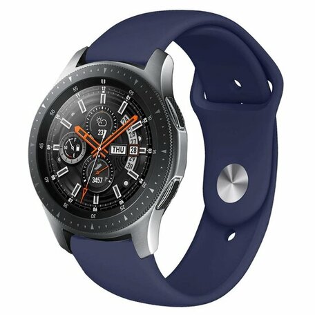 Rubberen sportband - Donkerblauw - Samsung Galaxy Watch - 46mm / Samsung Gear S3