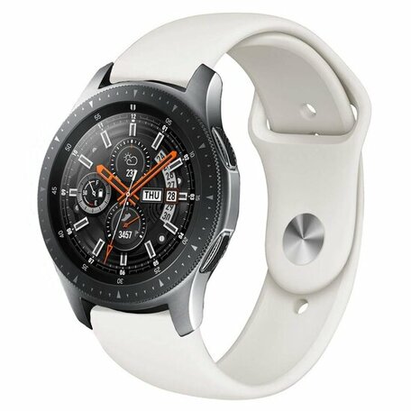 Rubberen sportband - Roomwit - Samsung Galaxy Watch - 46mm / Samsung Gear S3