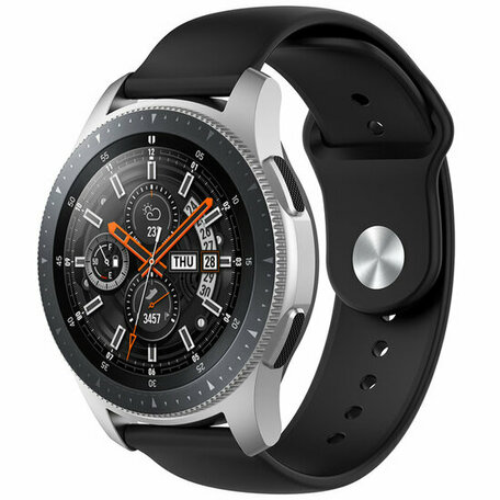 Rubberen sportband - Zwart - Samsung Galaxy Watch - 46mm / Samsung Gear S3