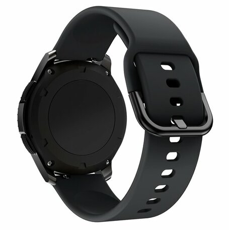 Siliconen sportband - Zwart - Samsung Galaxy Watch - 46mm / Samsung Gear S3