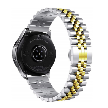 Stalen band - Zilver / goud - Samsung Galaxy Watch - 46mm / Samsung Gear S3