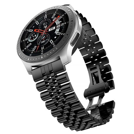 Stalen band - Zwart - Samsung Galaxy Watch - 46mm / Samsung Gear S3
