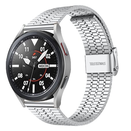 Stalen bandje - Zilver - Samsung Galaxy Watch - 46mm / Samsung Gear S3
