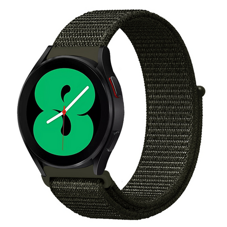 Sport Loop nylon bandje - Leger groen - Samsung Galaxy Watch - 46mm / Samsung Gear S3
