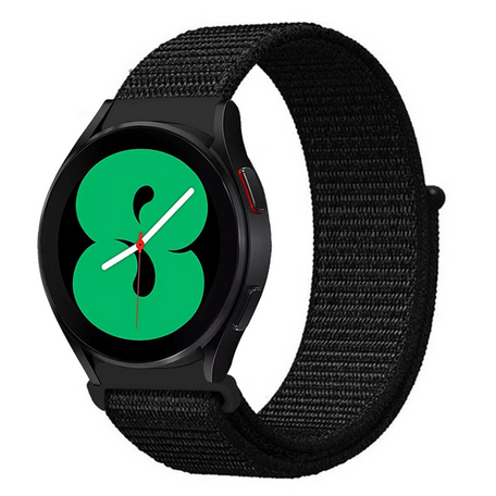 Sport Loop nylon bandje - Zwart - Samsung Galaxy Watch - 46mm / Samsung Gear S3
