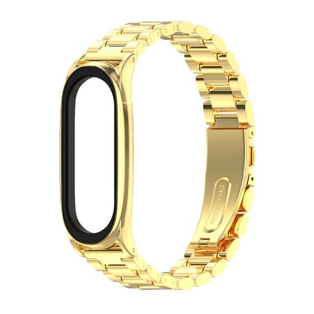 Metalen schakelarmband voor Xiaomi Mi Band 3/4/5/6/7 - Goud