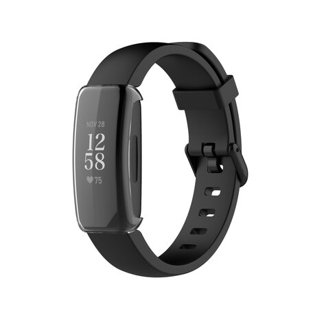 Fitbit Inspire 3 TPU case (volledig beschermd) - Transparant