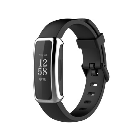 Fitbit Inspire 3 TPU case (volledig beschermd) - Zilver