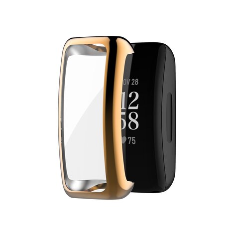 Fitbit Inspire 3 TPU case (volledig beschermd) - Champagne goud