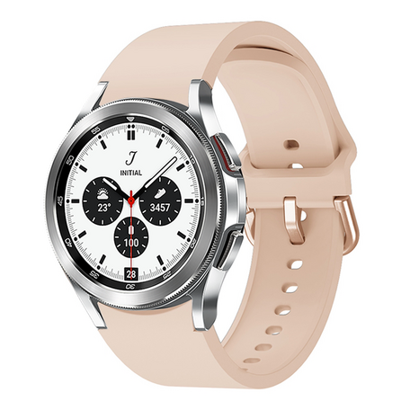 Samsung Galaxy Watch 4 Classic - 42mm & 46mm - Classic sportbandje - Zand roze