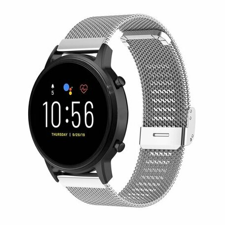 Garmin Forerunner 255 - Milanese bandje met klemsluiting - Zilver