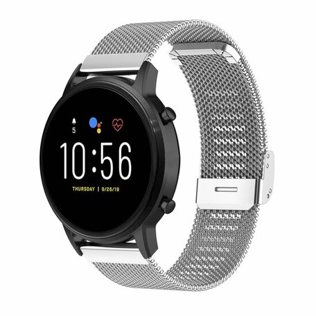 Samsung Galaxy Watch - 46mm / Samsung Gear S3 - Milanese bandje met klemsluiting - Zilver