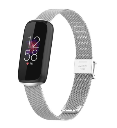 Fitbit Luxe - Milanese bandje met klemsluiting - Zilver