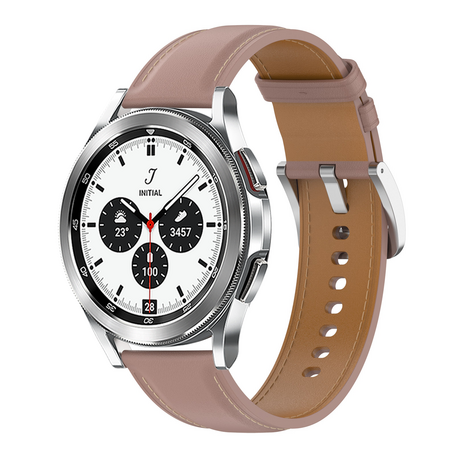 Luxe leren bandje - Oudroze - Samsung Galaxy Watch 4 Classic - 42mm / 46mm