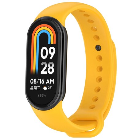 Siliconen bandje - Geel - Xiaomi Smart band 8