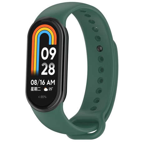 Siliconen bandje - Donkergroen - Xiaomi Smart band 8