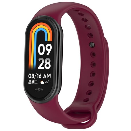 Siliconen bandje - Bordeaux - Xiaomi Smart band 8