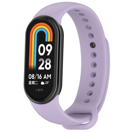 Siliconen bandje - Lichtpaars - Xiaomi Smart band 8