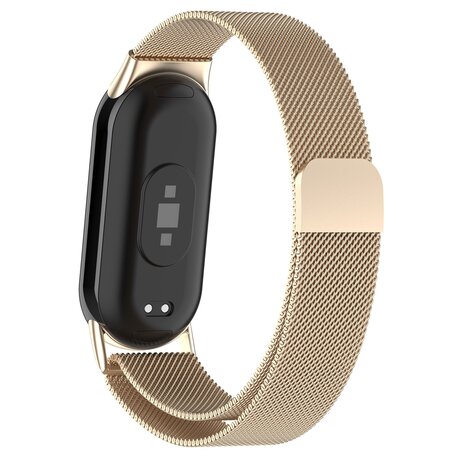 Milanese band - Vintage goud - Xiaomi Smart band 8