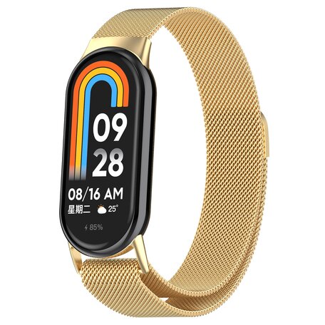 Milanese band - Goud - Xiaomi Smart band 8