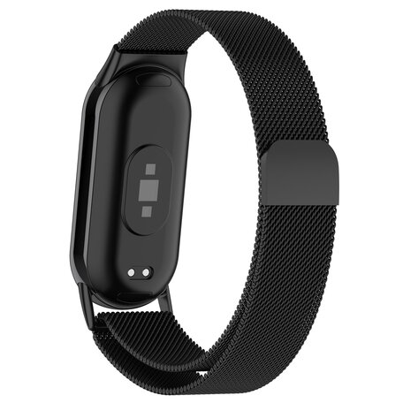 Milanese band - Zwart - Xiaomi Smart band 8