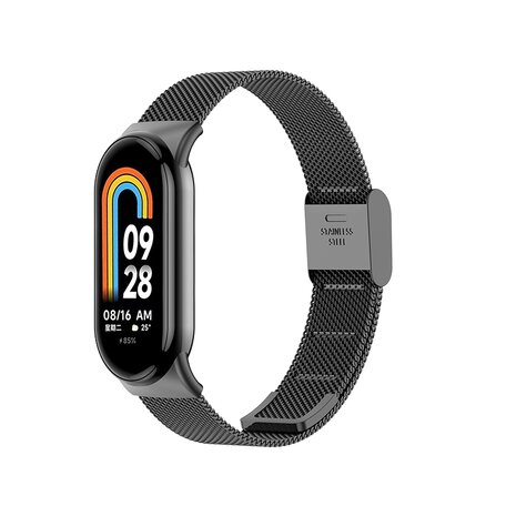 Milanese bandje - Zwart - Xiaomi Smart band 8