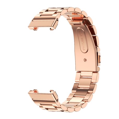 Metalen schakelband - Rosé goud - Xiaomi Smart band 7 Pro